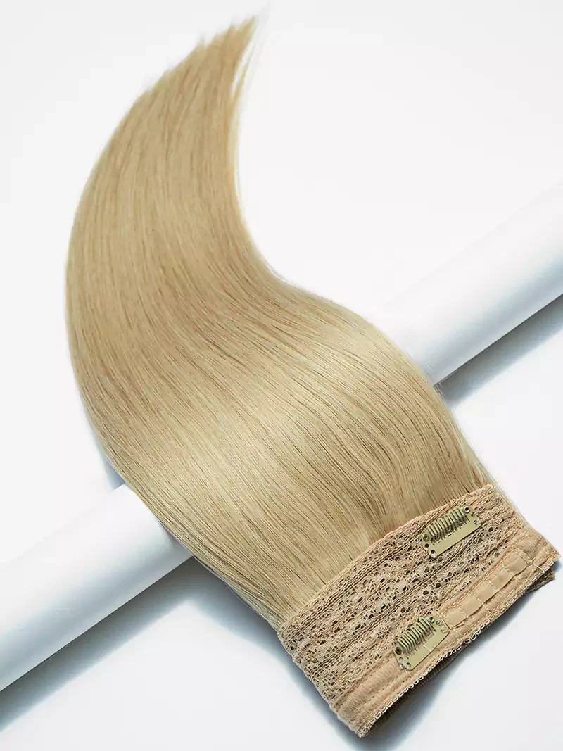 Beige Blonde Halo Hair Extensions 16'' (120g) - Image 5