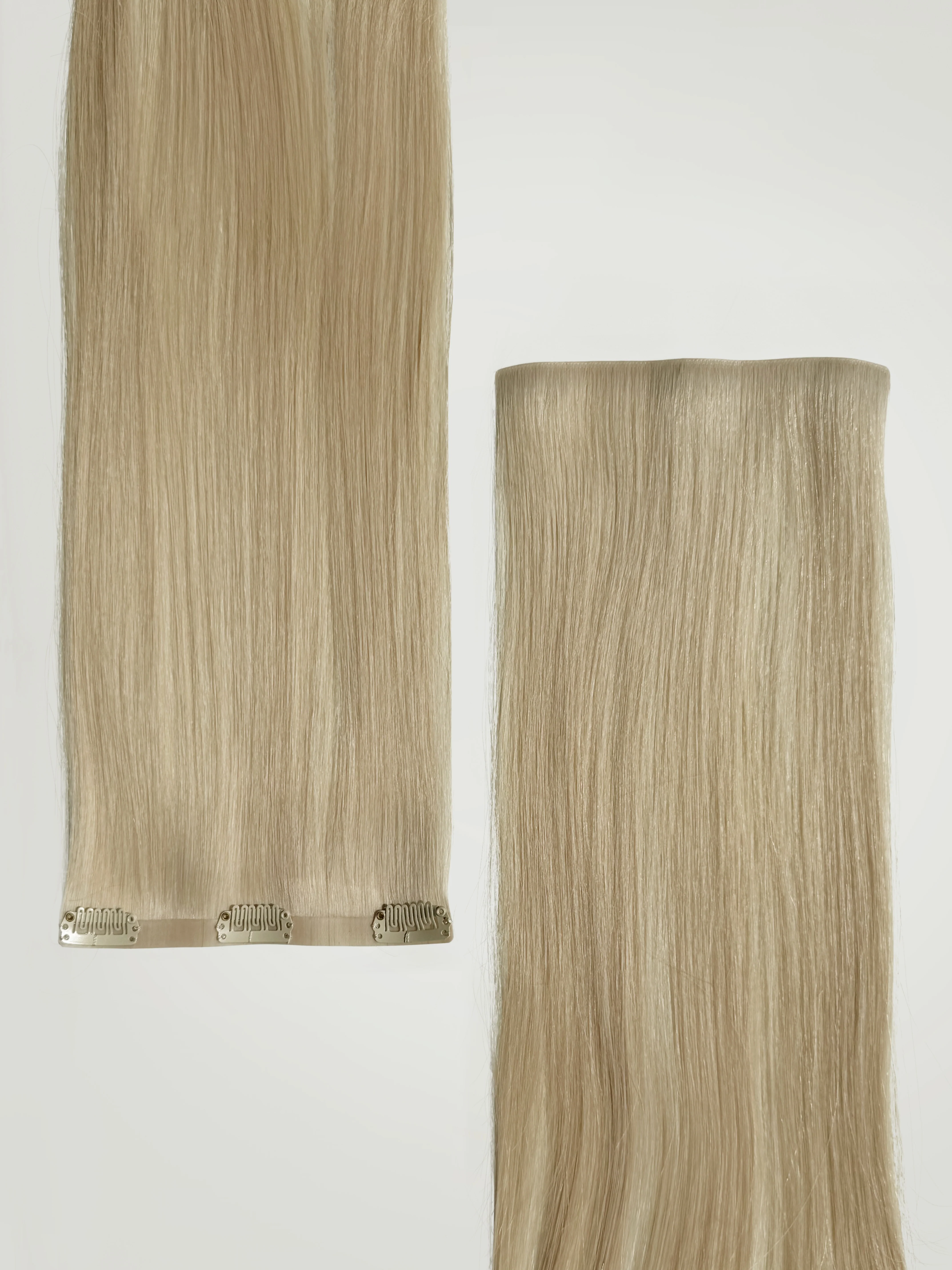 Beige Blonde Invisible Clip-Ins 18"/45.72cm (100g) - Image 4