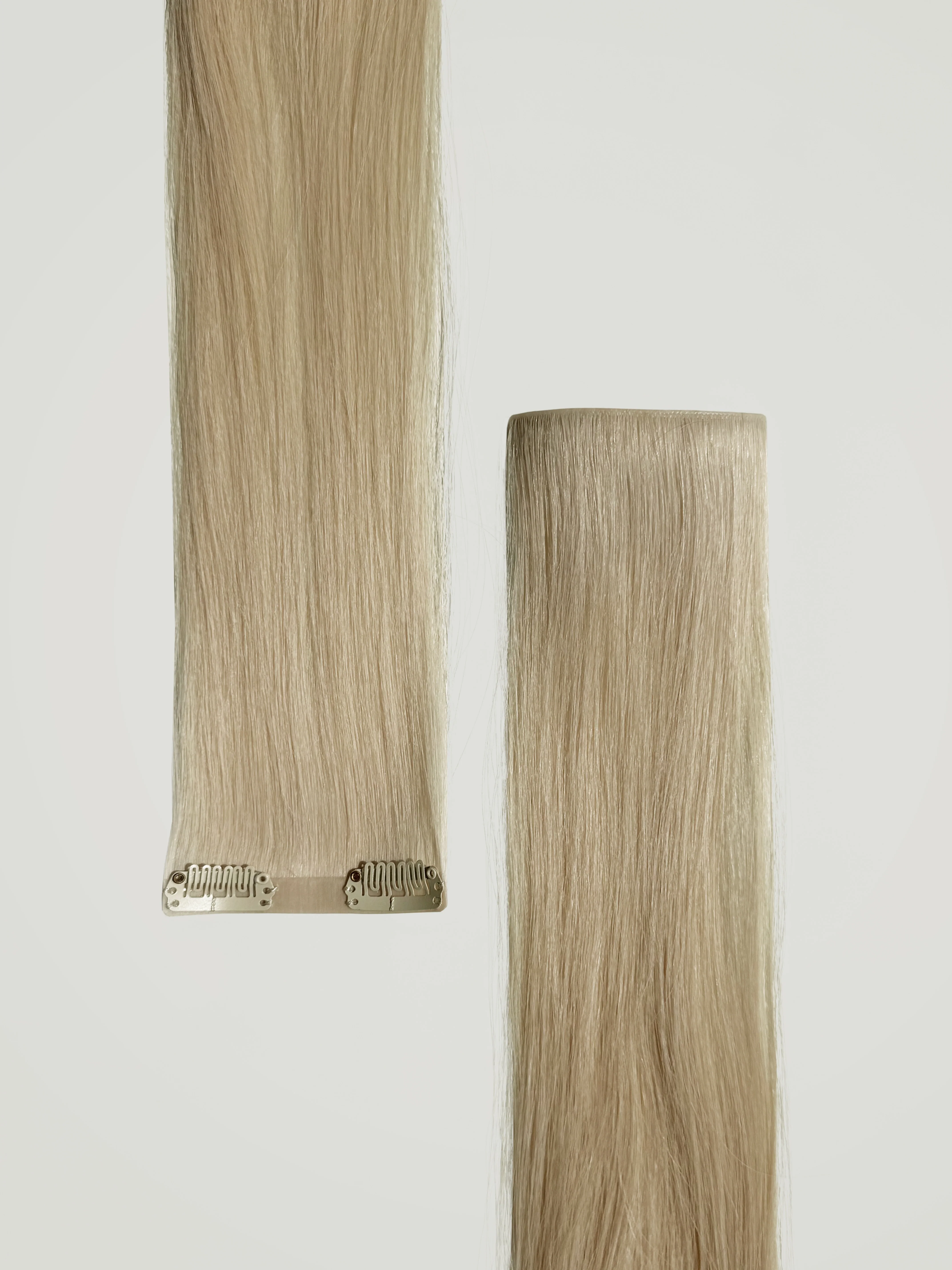 Beige Blonde Invisible Clip-Ins 18"/45.72cm (100g) - Image 5