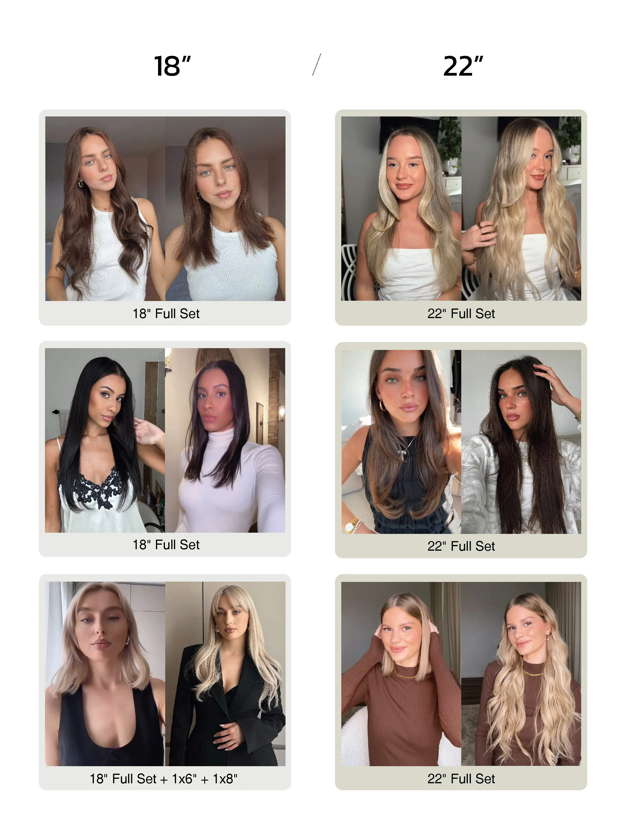 Beige Blonde Invisible Clip-Ins 18"/45.72cm (100g) - Image 7