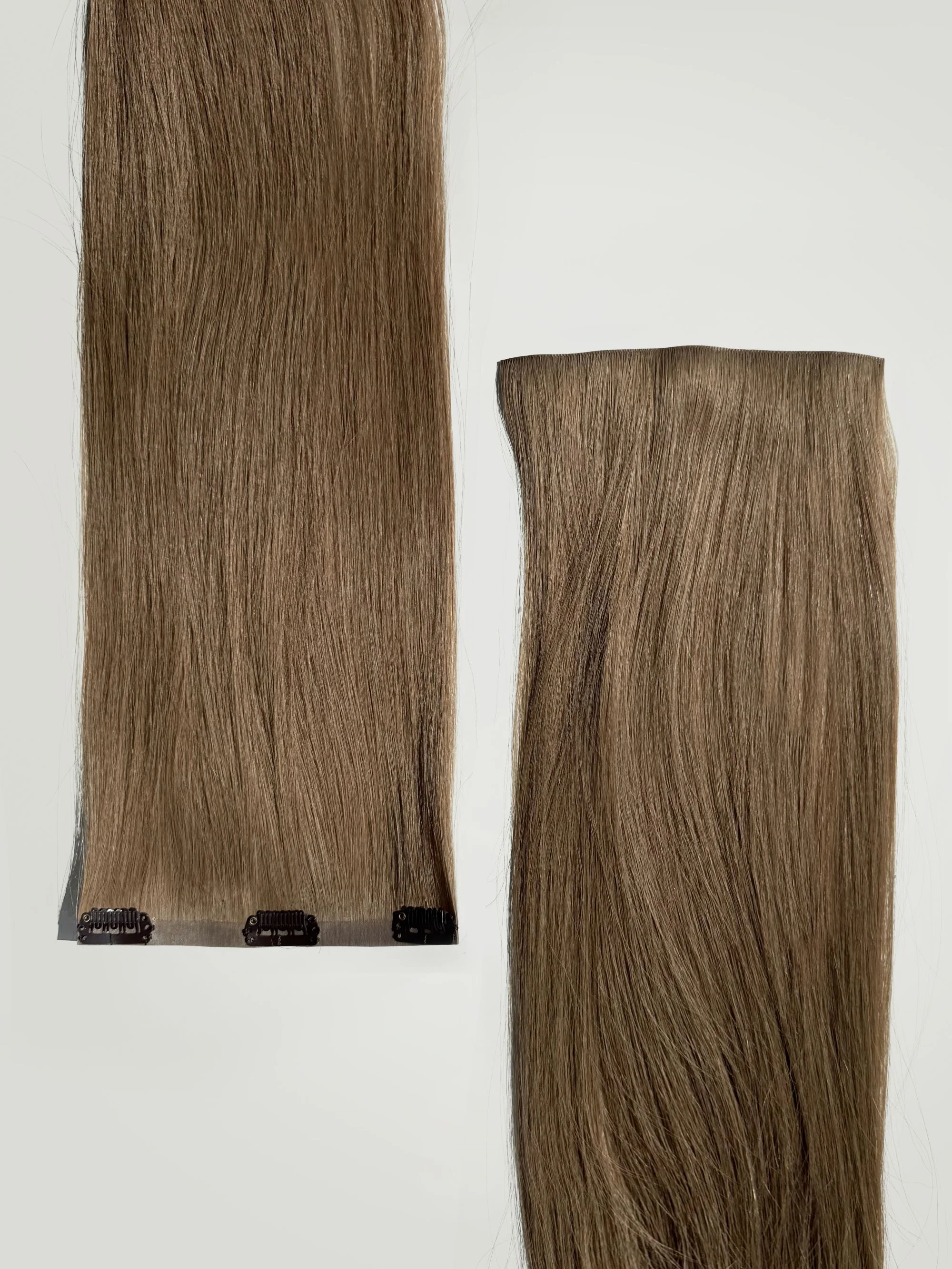 Chocolate Brown Invisible Clip-Ins 18"/45.72cm (100g) - Image 3