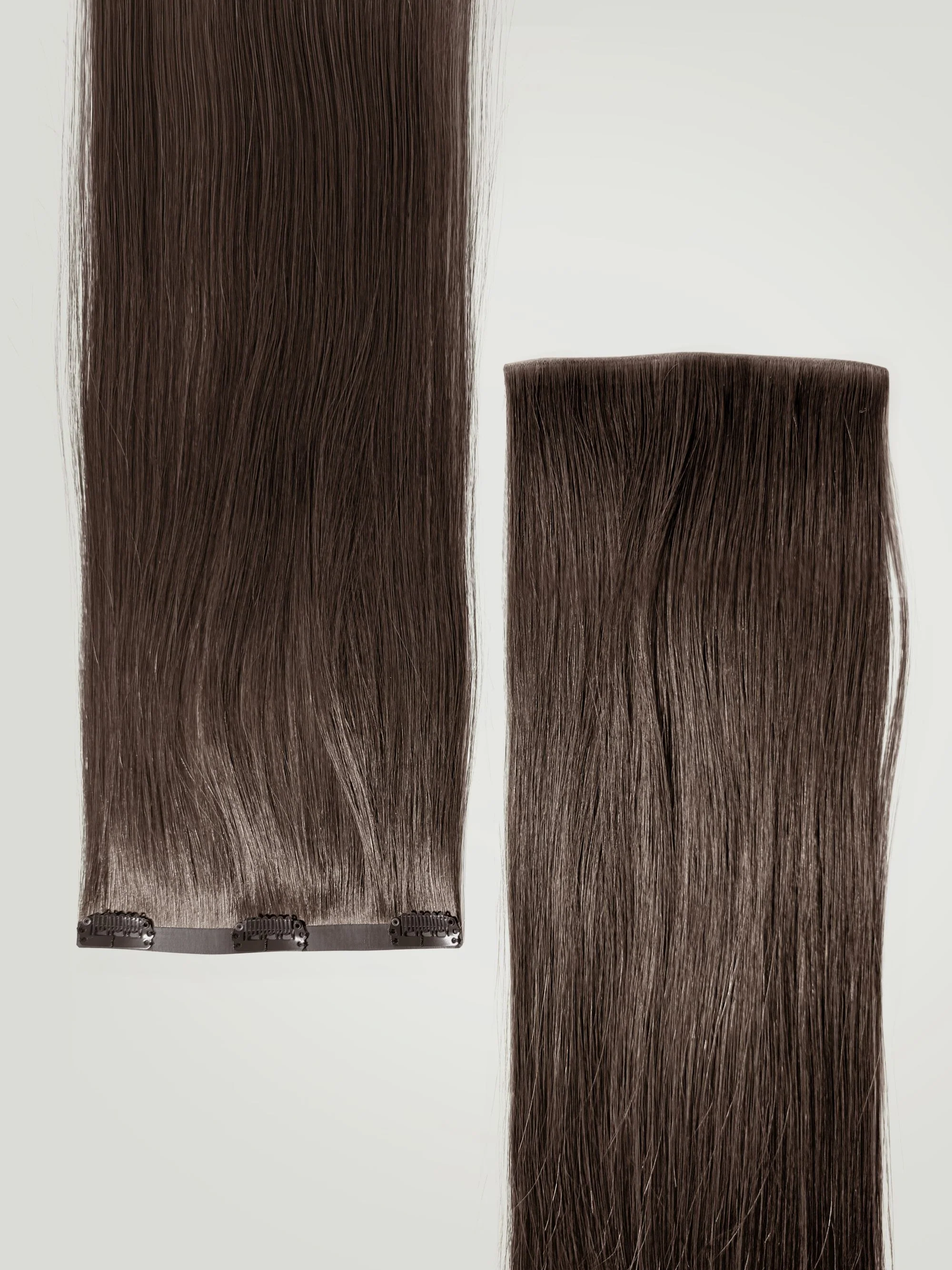 Dark Brown Invisible Clip-Ins 18"/45.72cm (100g) - Image 4