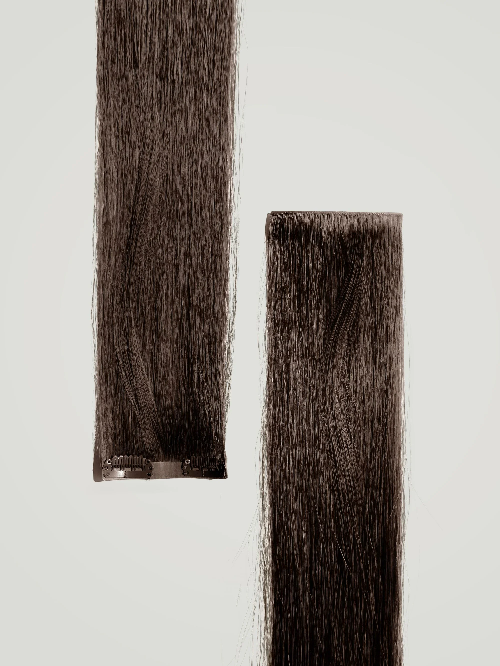 Dark Brown Invisible Clip-Ins 18"/45.72cm (100g) - Image 5