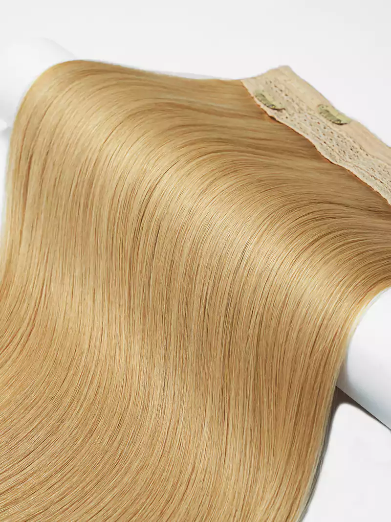Dirty Blonde Halo Hair Extensions 20'' (140g) - Image 3