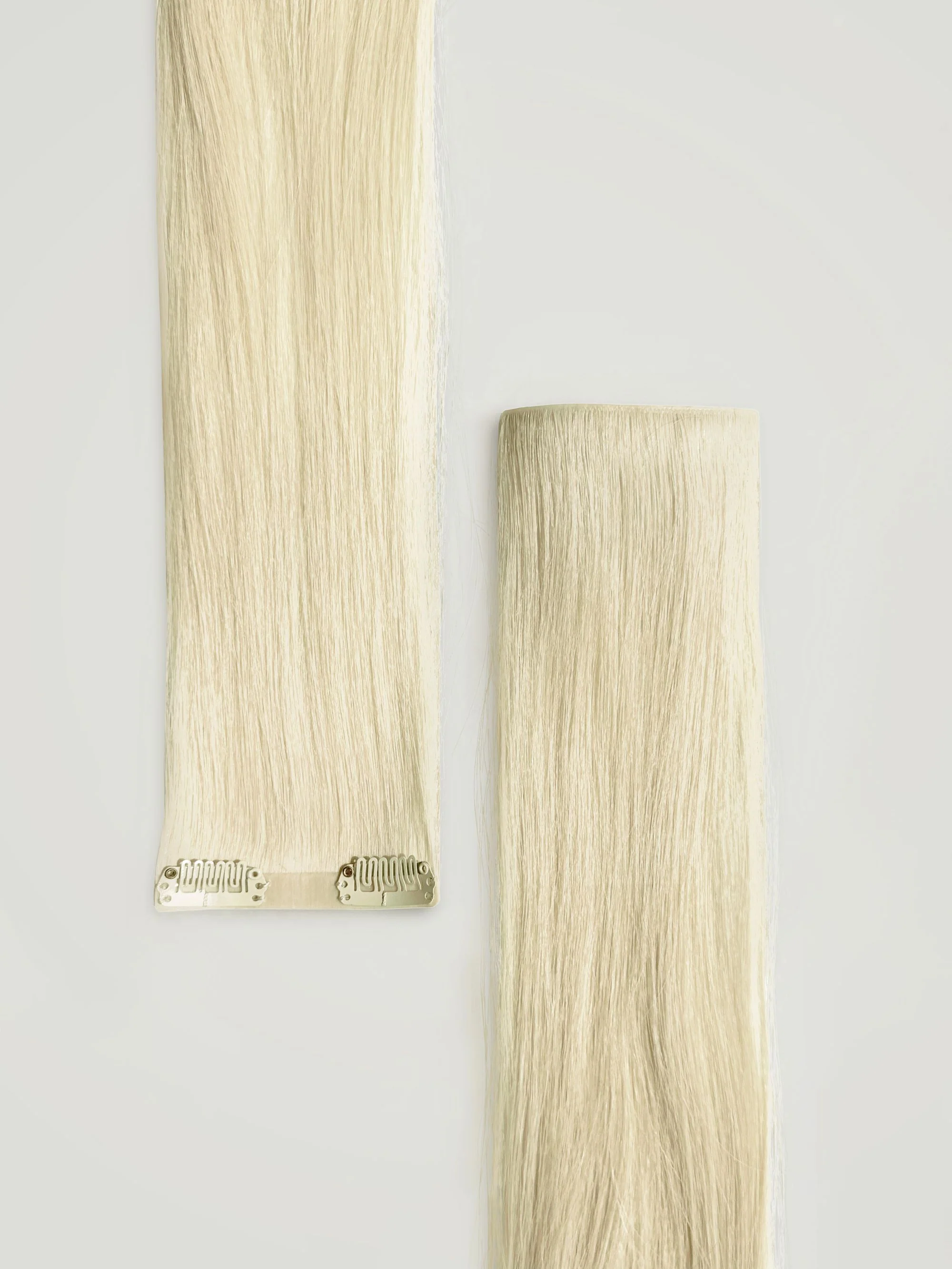 Ice Blonde Invisible Clip-Ins 18"/45.72cm (100g) - Image 4