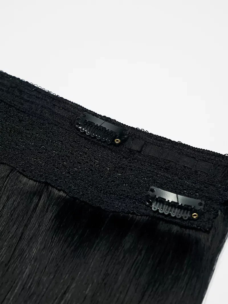 Jet Black Halo Hair Extensions 16''(120g) - Image 3