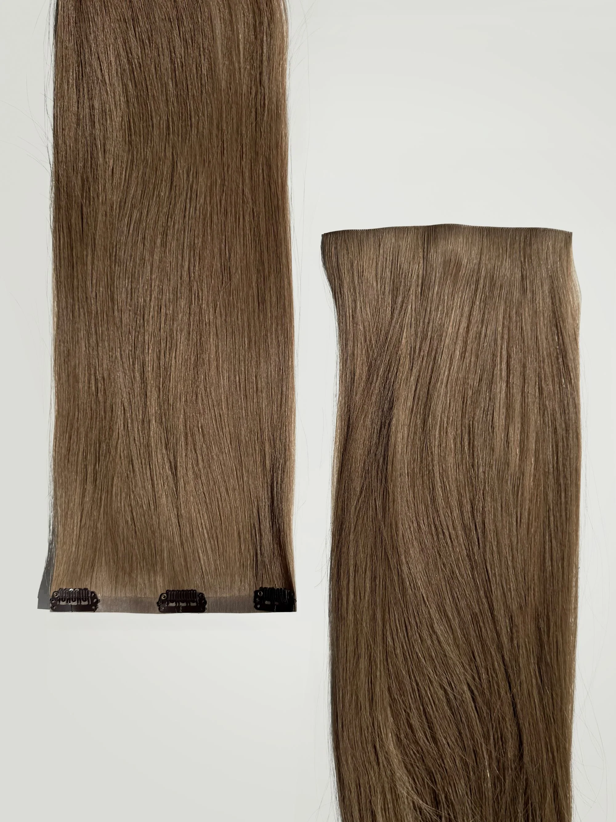 Neutral Brown Invisible Clip-Ins 18"/45.72cm (100g) - Image 3