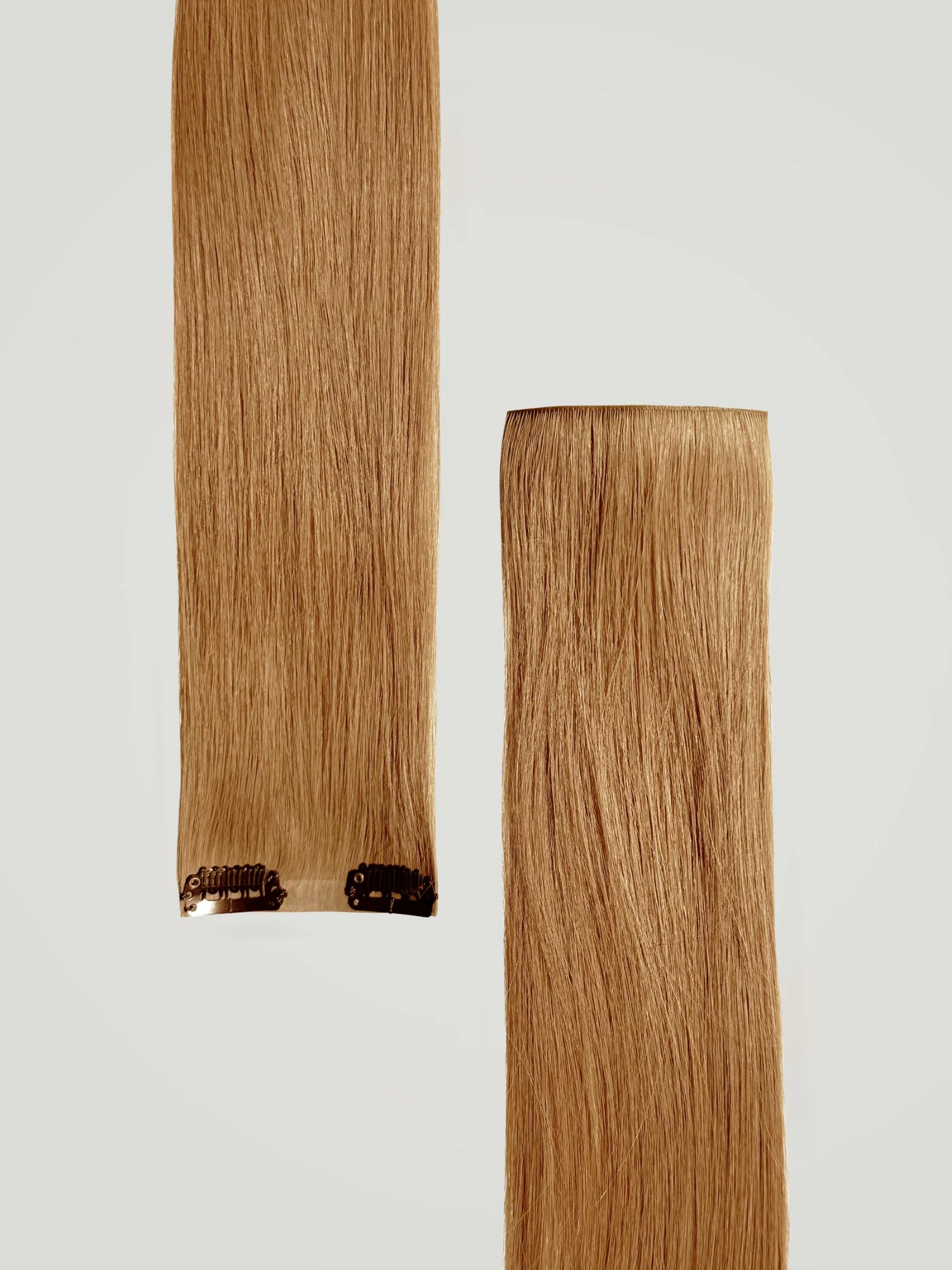 Orange Copper Invisible Clip-Ins 18"/45.72cm (100g) - Image 4